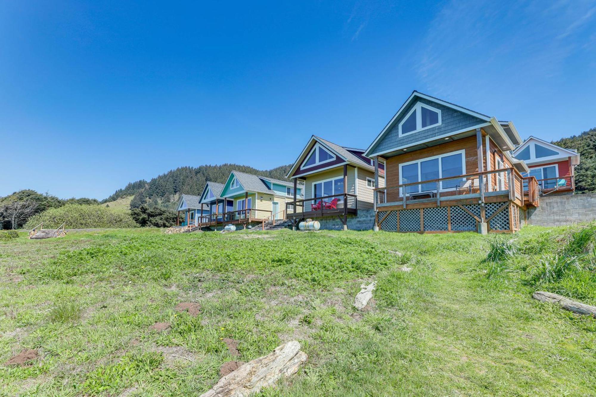 Epic Yachats Escape Oregon Coastline Beach, Views Exteriör bild
