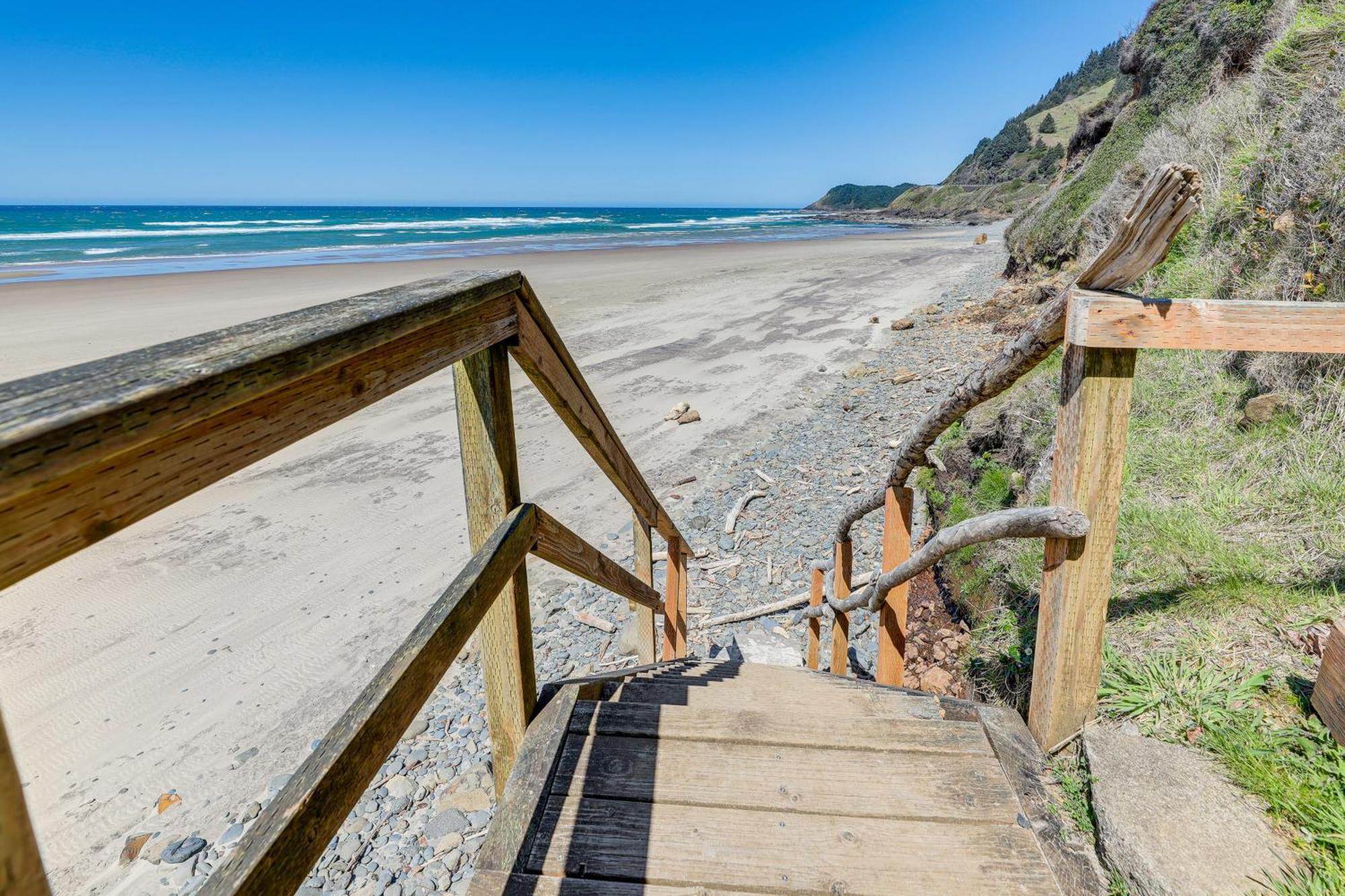 Epic Yachats Escape Oregon Coastline Beach, Views Exteriör bild